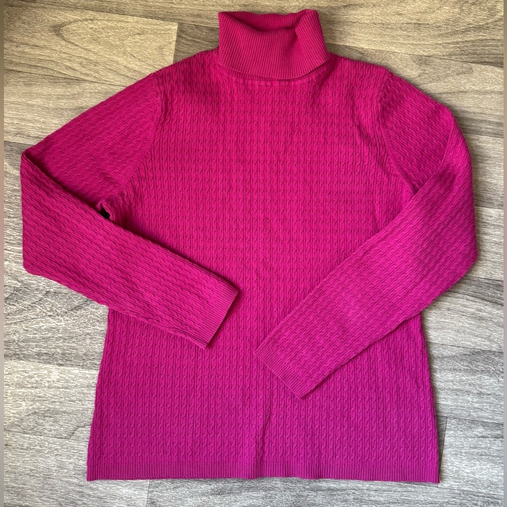 Charter‎ Club Fuchsia Turtleneck Sweater